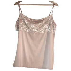 M&S Plus-size 18W US New No Tags Not Worn Camisole with Lace & Spaghetti Straps